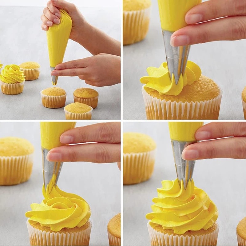 5 PCS 1M Seamless Star Piping Tip Rosette Frosting Decorating Nozzle gallery