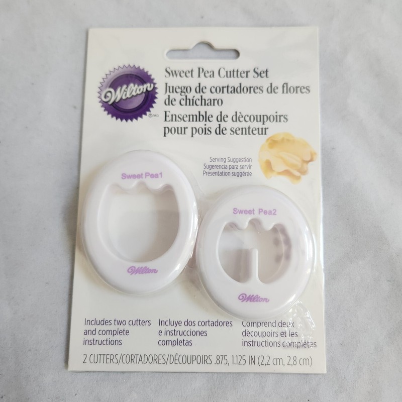 NEW Wilton Sweet Pea Cutter Set Gumpaste Flower Making Tool Cake Decorating