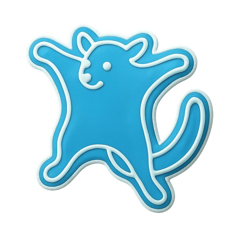Jumping Sugar Glider Cookie Cutter & Stamp, Fondant & Clay - 4x3.5 gallery