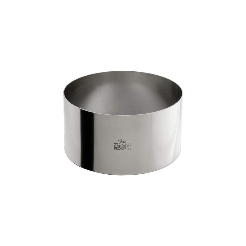 SSRD-6030 Stainless Steel Round Cake Pastry Ring Baking Mold Silver 6×3 In