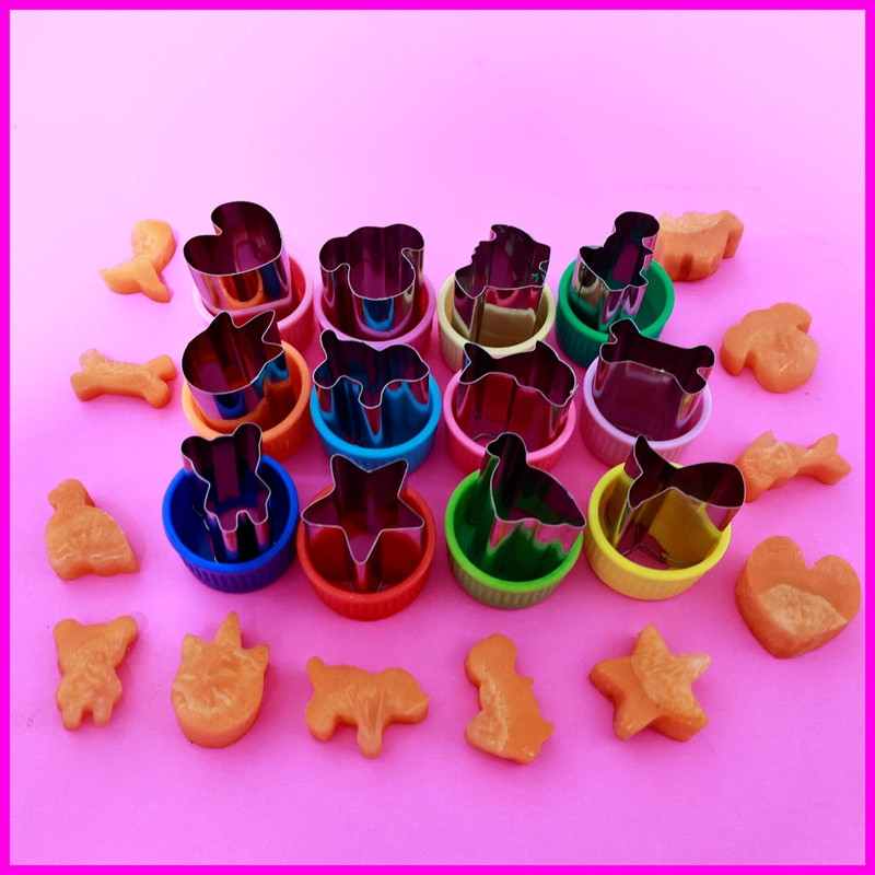 Vegetable Cutter Shapes Set, 12Pcs, Mini Cookie Cutters Set Fruit Cookie Pastry gallery