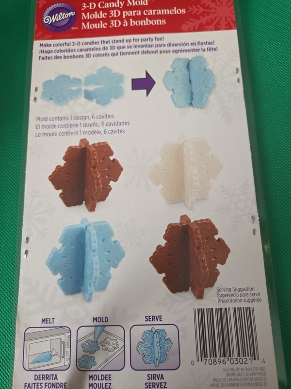 Candy Molds Long Snowflakes gallery