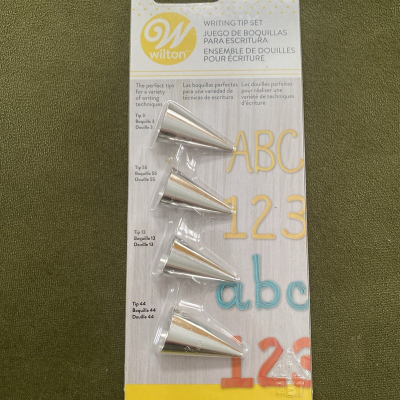 Wilton Cake Decorating Supplies- 10 Inch Bag, Writing Tip Set, #233 Tip -New gallery