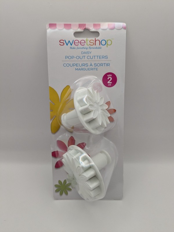 Sweetshop Daisy Fondant Pop-Out Cutters Set of 2 – Flower Plunger Tools