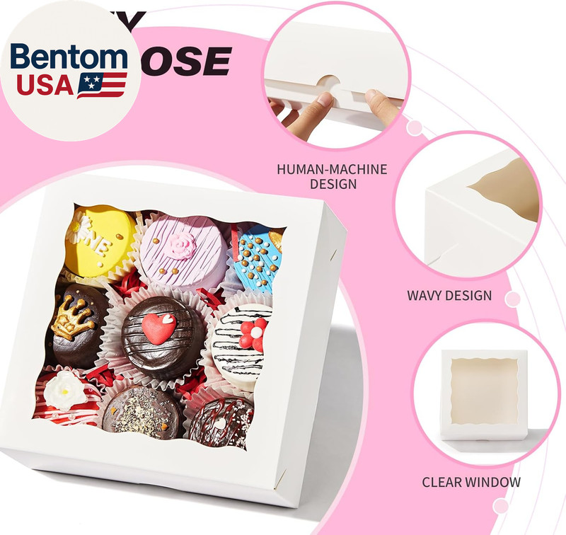 20Pcs 6X6X2.5Inches Plastic Clear Chocolate Strawberries Boxes Charcuterie Boxes gallery
