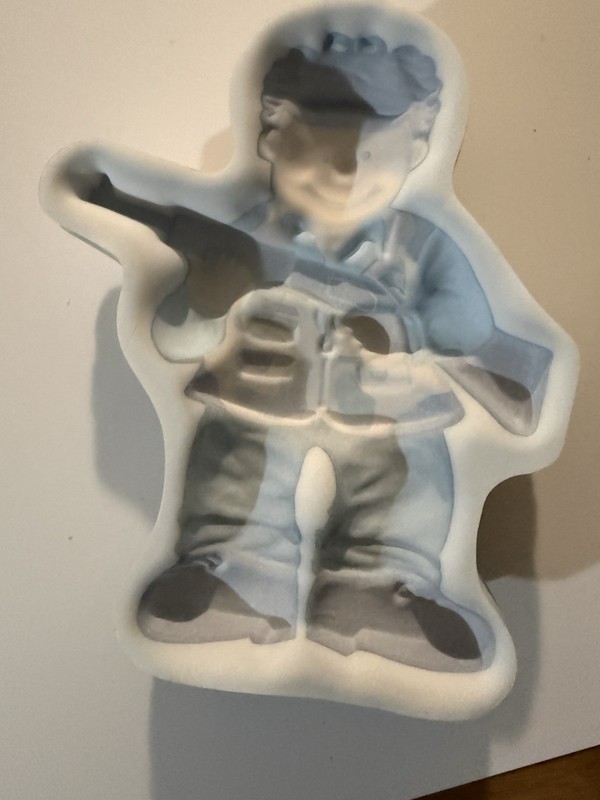 QTY 30 Vintage Bakery Crafts Pop Tops / Hunter With Gun Large Cake Toppers gallery