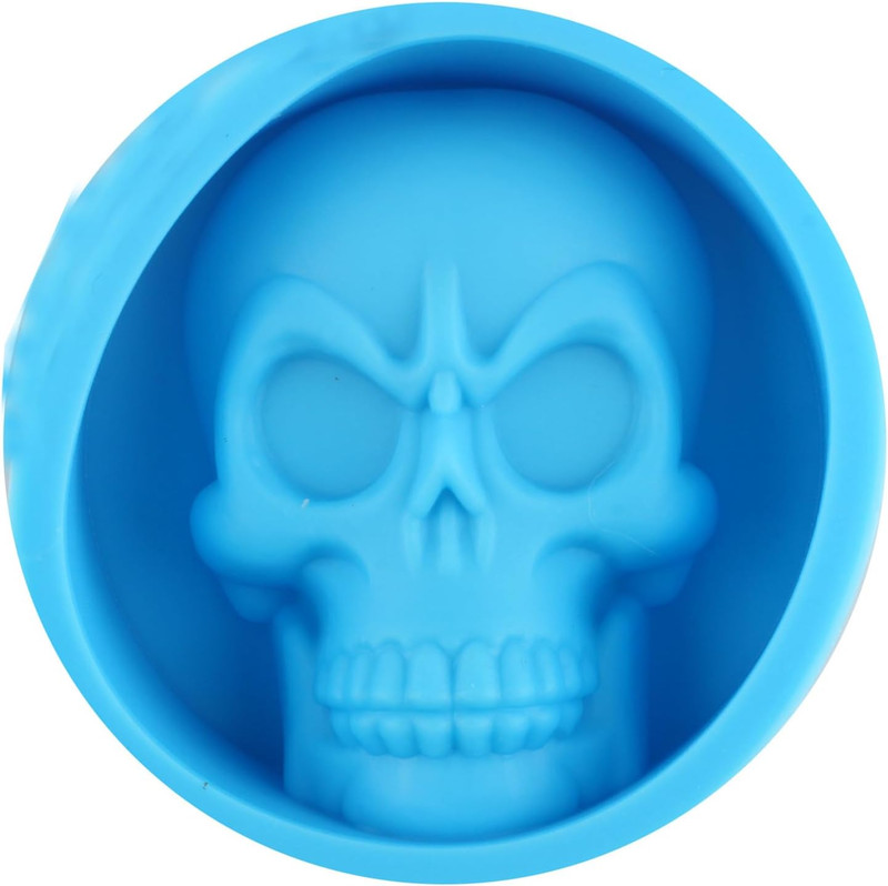 4PCS Skull Head Chocolate Candy Molds Halloween Silicone Molds gallery