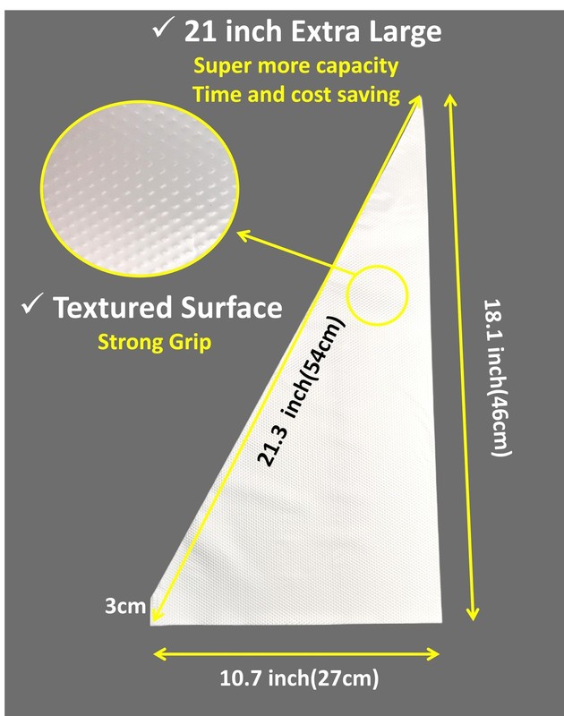 21 Inch Extra Large Piping Bags,100 Pack Disposable Pastry Bags,Thick Anti-Bu... gallery