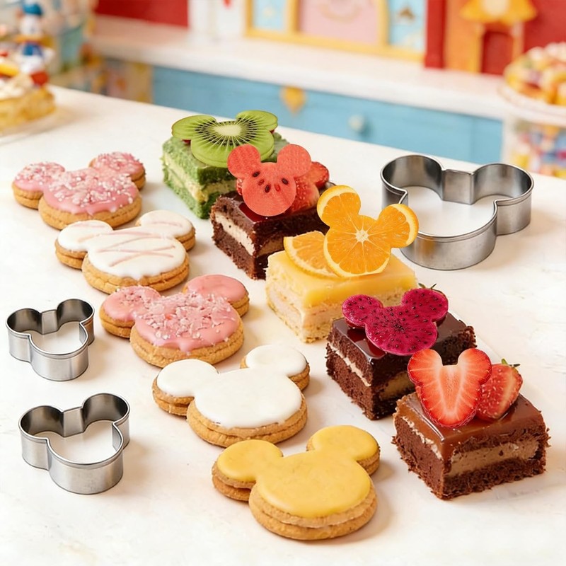 Mouse Cookie Cutter Sandwich Cutters for Kids DIY Lunchbox Bento Box Fruit Cu... gallery