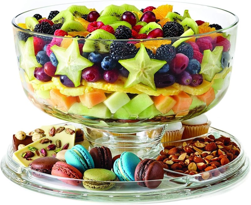 Portable Elegant Glass Cake Stand with Dome - Ideal for Events and Entertaining gallery