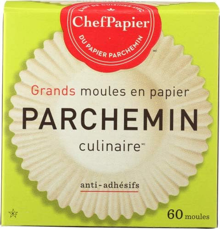 Culinary Parchment Large Baking Cups 60 per Box (Pack of 6 Boxes)