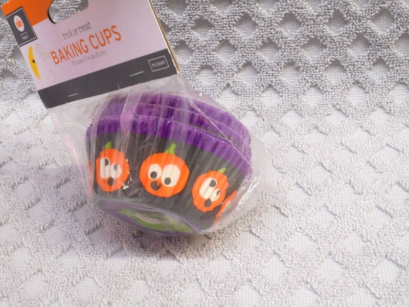 Halloween Ghoul Frankenstein Pumpkin Paper Cupcake Liners 75 Pack Standard Size gallery