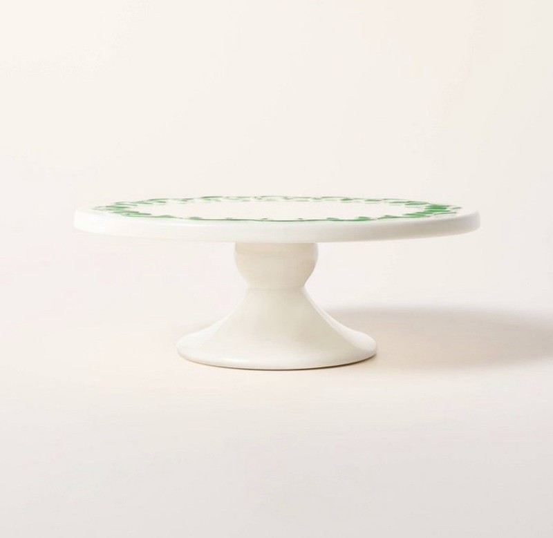 NEW - Ceramic Cake Stand Cream/Green - kate spade new york x Target gallery