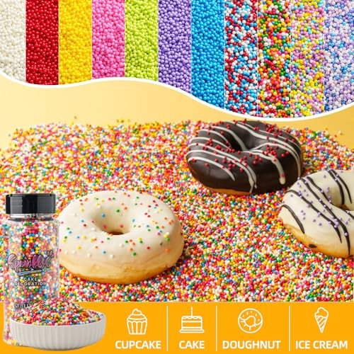 Red White and Blue Nonpareils Sprinkles, 4oz Edible Sprinkles for Patriotic gallery