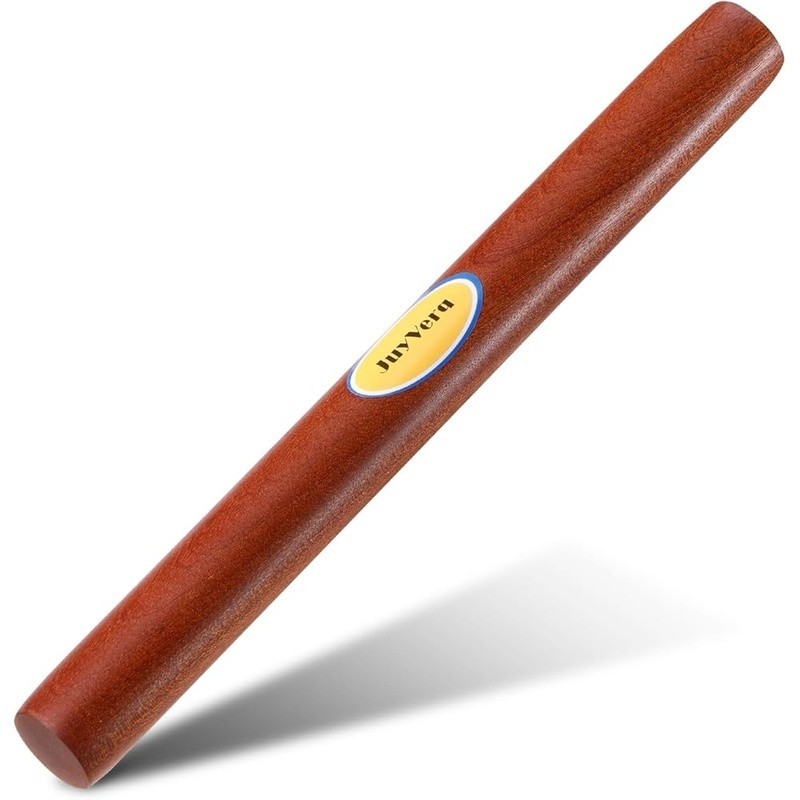 Sapele Wood Rolling Pin Non-Stick Kitchen Baker Tool Dough Roller Easy Clean New gallery