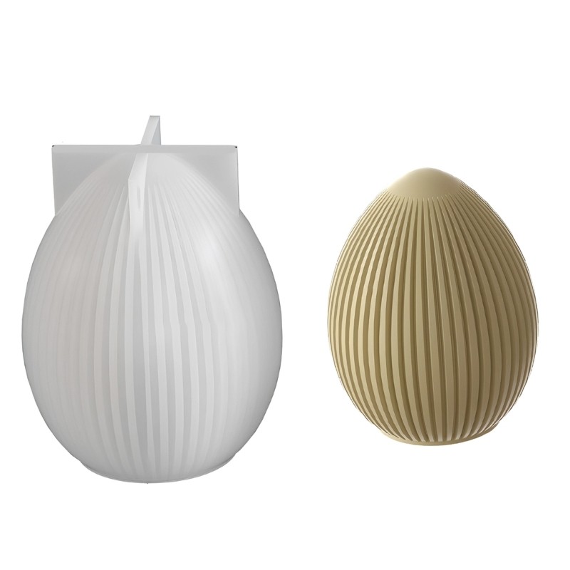 Striped Easter Eggs Hare Silicone Molds Easter Themed Silicone Mould gallery