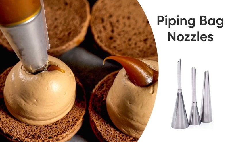3 Pcs Filling Piping Tip Set – Easy-to-Use & Clean Stainless Steel Pastry gallery