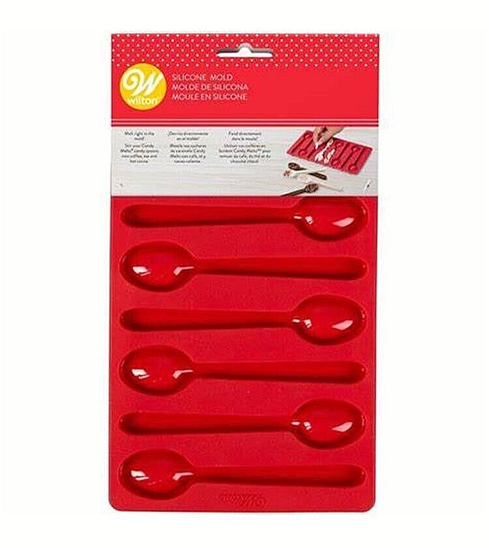 Wilton Candy Melts SPOON Silicone Mold – RED – Make 8 Spoons