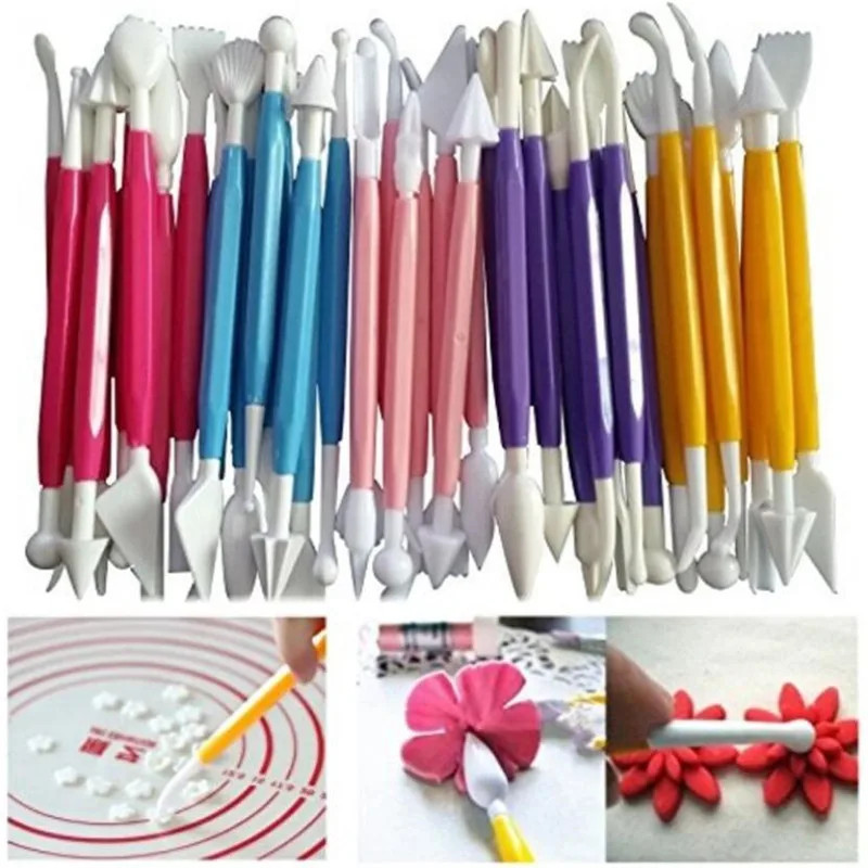 8pcs/Lot Fondant Cake Pastry Carving Cutter 16 Patterns Flower Sugar Craft gallery
