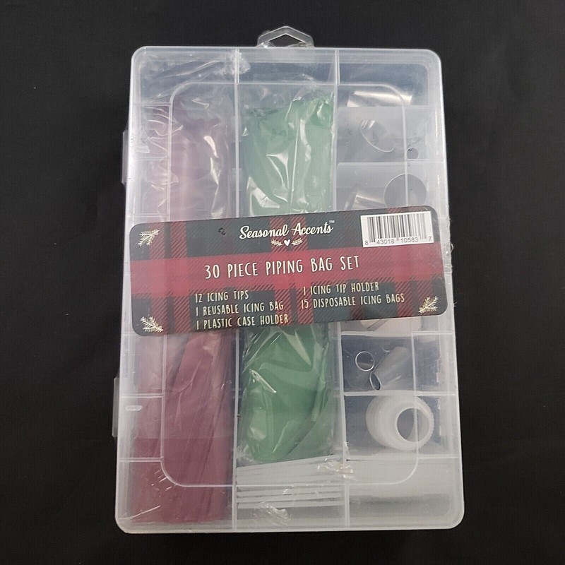 Seasonal Accents Decorating Set Kit NIP 30 Piece Cake Frosting Cupcake Cookies gallery
