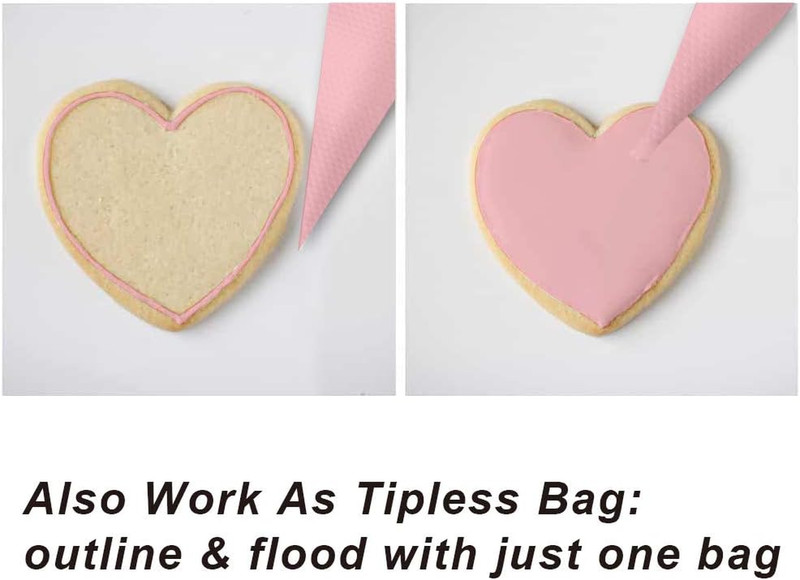 Pastry Bag - 100 Pieces 16 Inch [Extra Thick] Disposable Piping Bags Set with 8 gallery