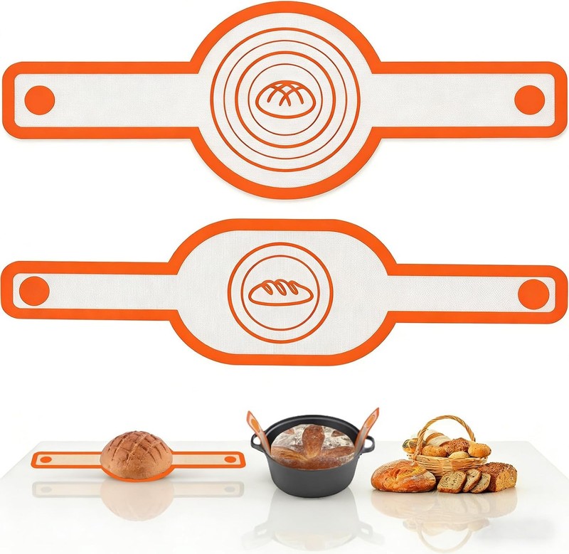 Silicone Bread Sling Oval & Round Dutch Oven Non Stick Reusable Silicone Baking