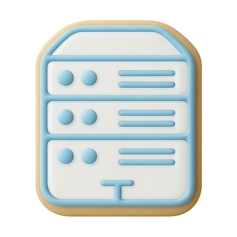 Stacked AI Datacenter Cookie Cutter & Stamp, Fondant & Clay - 3x4 gallery