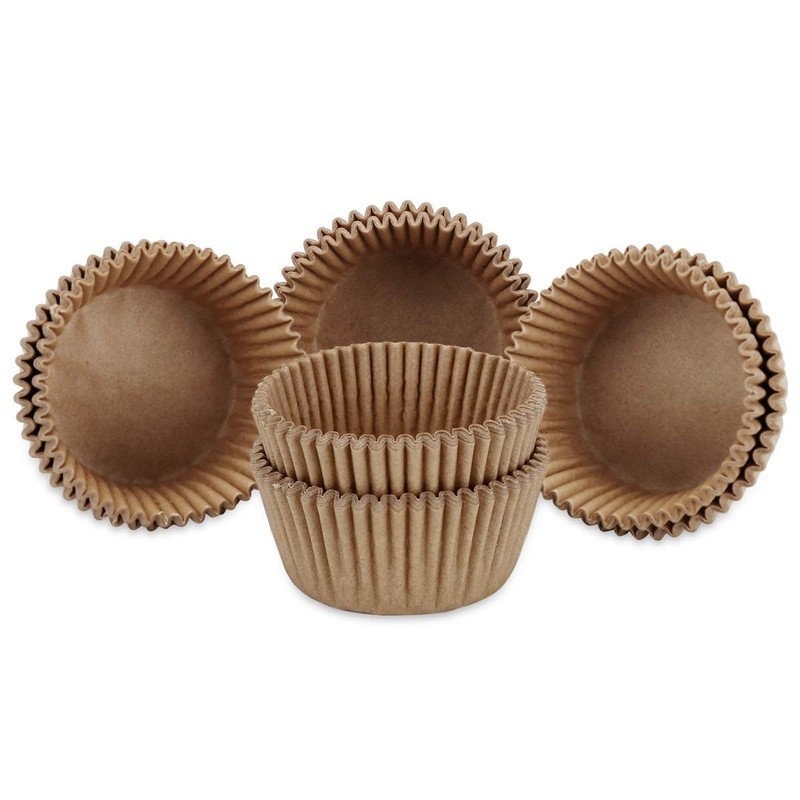 Natural Mini Cupcake Liners 300-Count Odorless Greaseproof Paper Muffin gallery