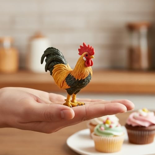 Rooster Chicken Silicone Molds, 4-Piece, Farm Animal Chocolate Fondant Molds, gallery
