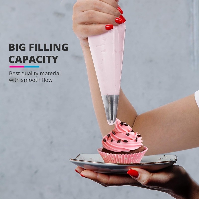 Disposable Piping Bags 12 Inch 100 Pack Anti Burst Pastry Bags for Frosting gallery