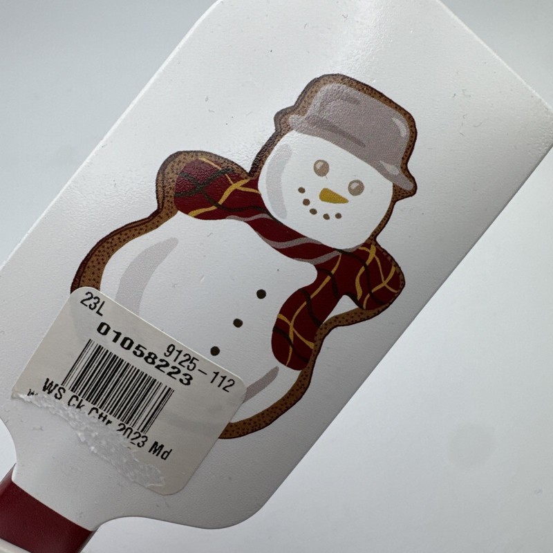 Williams Sonoma Spatula + Cookie Cutter Snowman Winter Baking Gift Set gallery