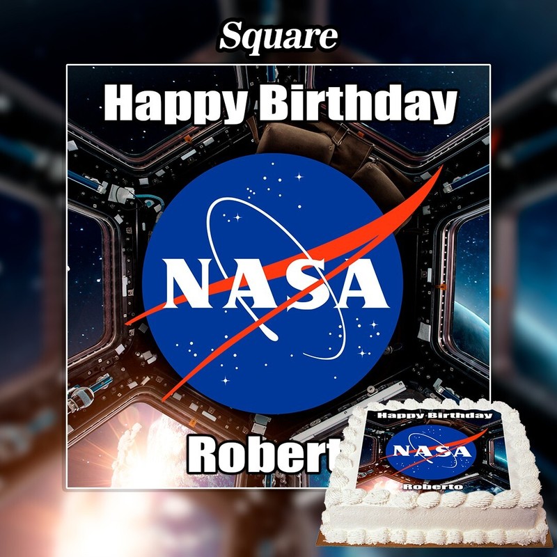 Edible Nasa Cake Topper gallery