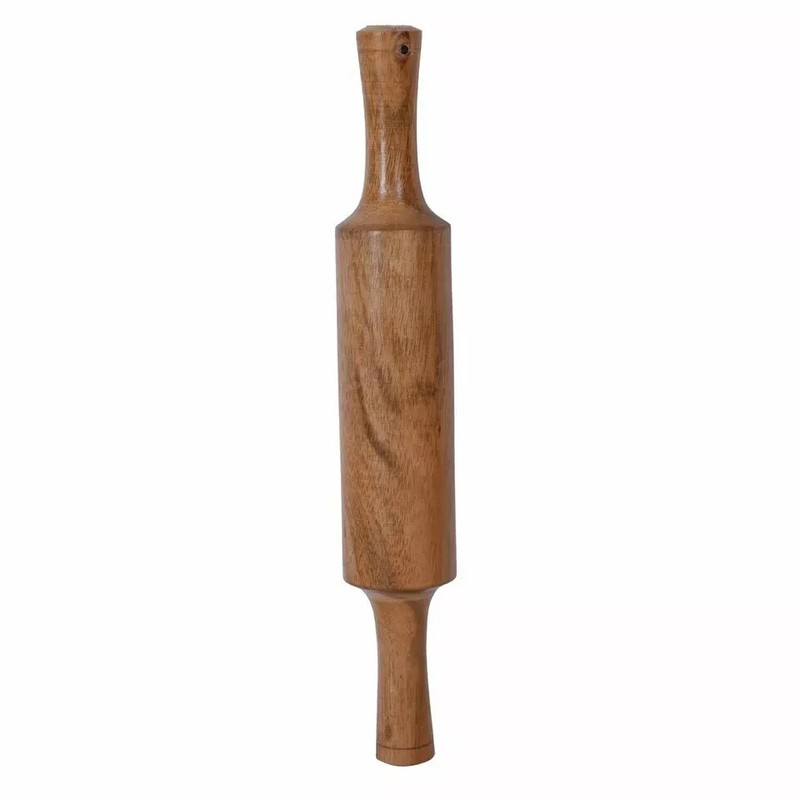 Wooden Belan Handmade Rolling Pin Roti Papad Chapati Maker Roller Kitchen Uses gallery