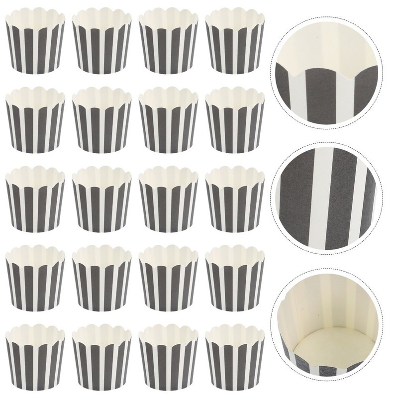 100Pcs Baking Cups Reusable Cake Packaging for Parties gallery