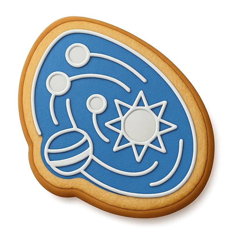 Exoplanet Solar System Cookie Cutter & Stamp, Fondant & Clay - 4x3.5 gallery