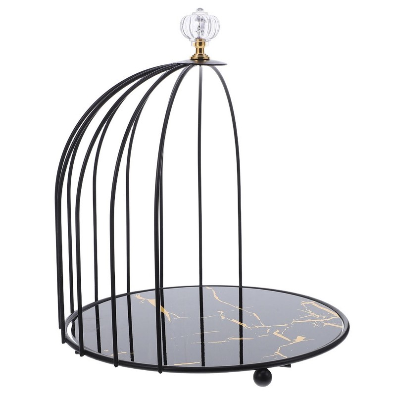 Bird Cage Dessert Stand: 1 Layer Cake Stand - Cupcake Display Server - Metal gallery