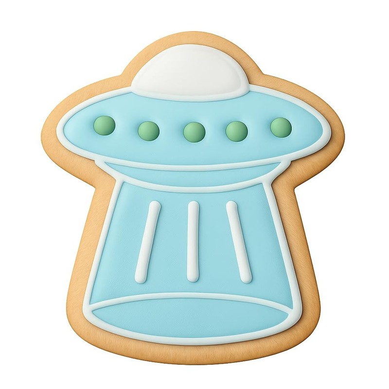 Landing UFO Cookie Cutter & Stamp – 2.9×4