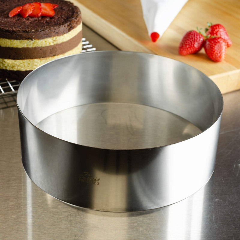 Fat Daddio's Stainless Steel Round Cake & Pastry Ring, 8 x 3 Inch gallery