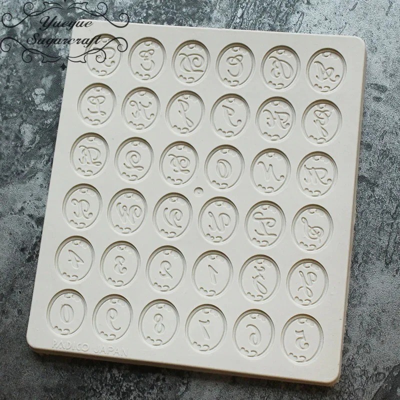 Capital Letters & Numbers Silicone Mold Fondant Sugarcraft Cake Decorating Mould gallery