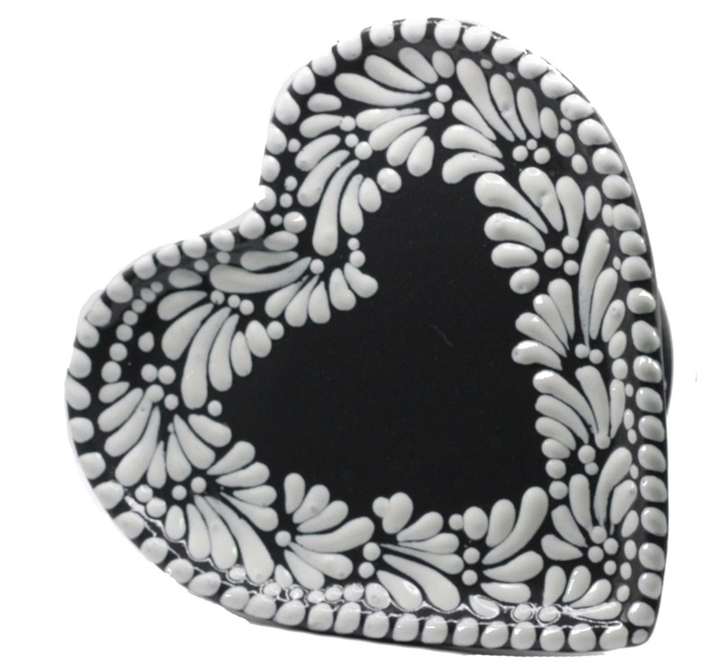 Talavera Heart Cake Stand Hand Painted - Heart Cake Stand gallery