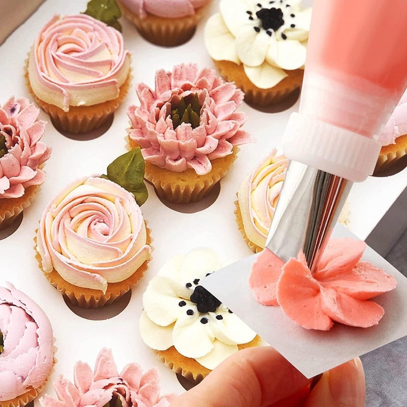 9 PCS Rose Flower Piping Tips Set Stainless Steel Chrysanthemum Icing Nozzle gallery