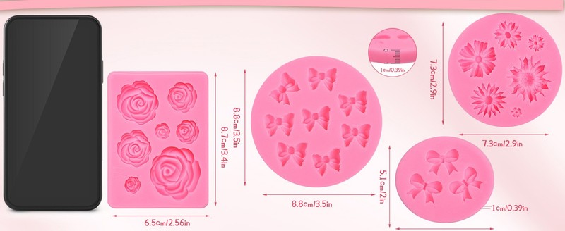 Flower&Bow s for Chocolate, Flower Chocolate s Silicone gallery