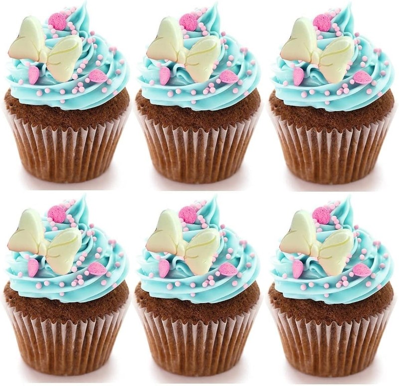 Bow Silicone Mold,2 Pcs 4 Hole Bow Chocolate Mold,Bows Fondant Molds Sugar Ca... gallery
