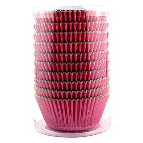 Pink Foil Cupcake Case Liners Valentine's Day Baking Muffin Paper Cups 200 Pcs gallery