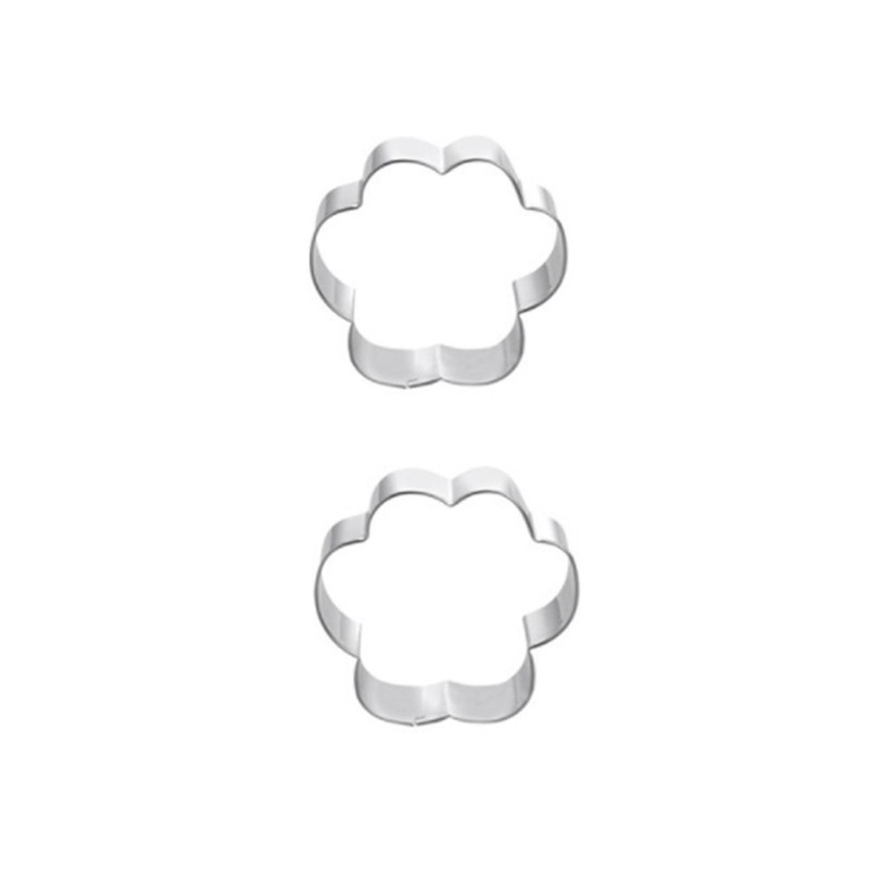 4pcs Dog Paw Cookie Stainless Steel DIY Cake Moulds Baking Tool gallery