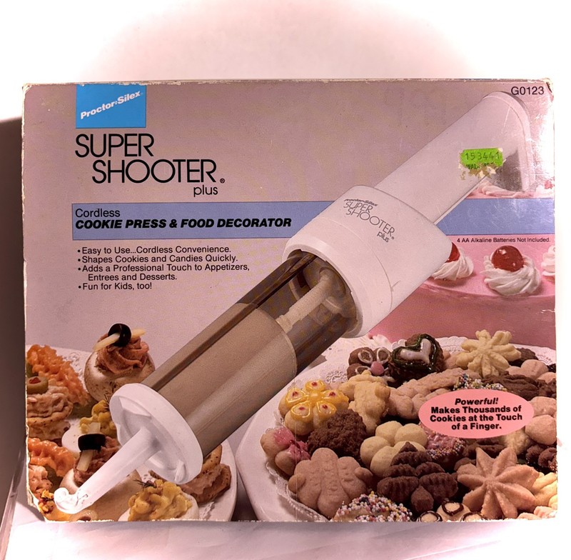 Proctor Silex SUPER SHOOTER PLUS Cordless Cookie Press & Food Decorator