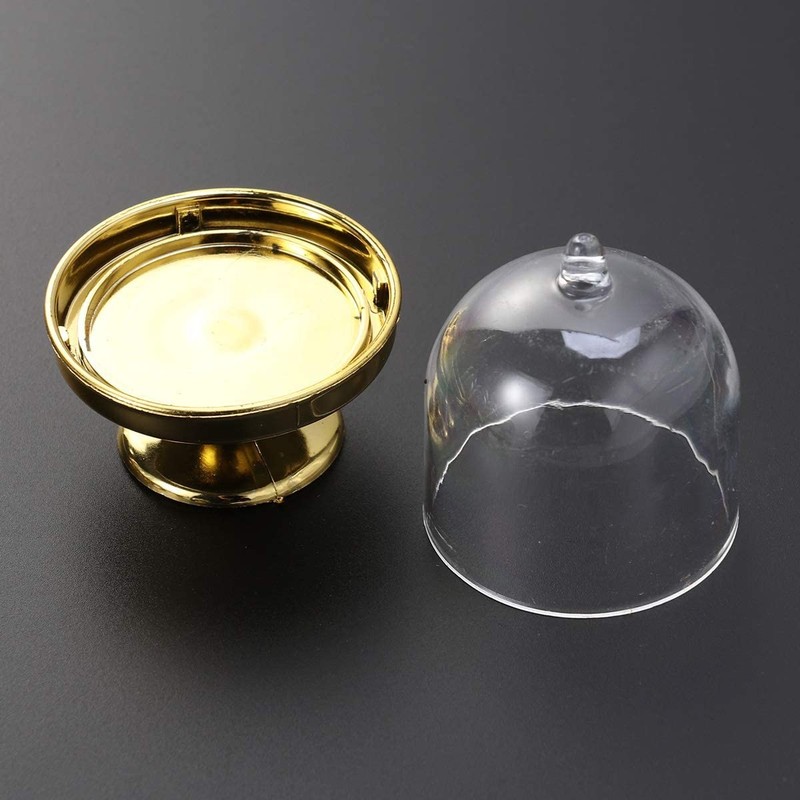 Golden Cake Stand- Cake Pan with Stand and Dome Cover, 24 Single Cup Cake5291 gallery