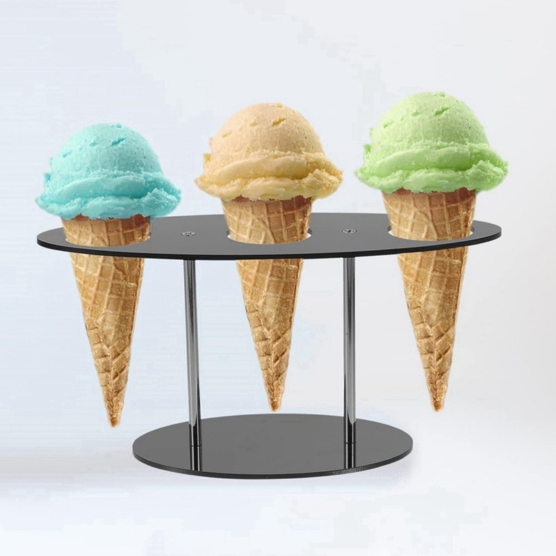 Acrylic Ice Cream Cone Holder, Charcuterie Food Cone Holder, Waffle Cone3092 gallery