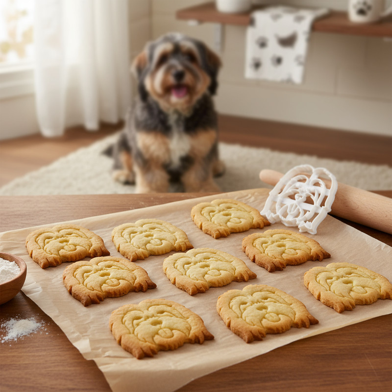 Tibetan Terrier Face Cookie Cutter - cute dog treats Tibet Dokhi Apso Tsang Apso gallery