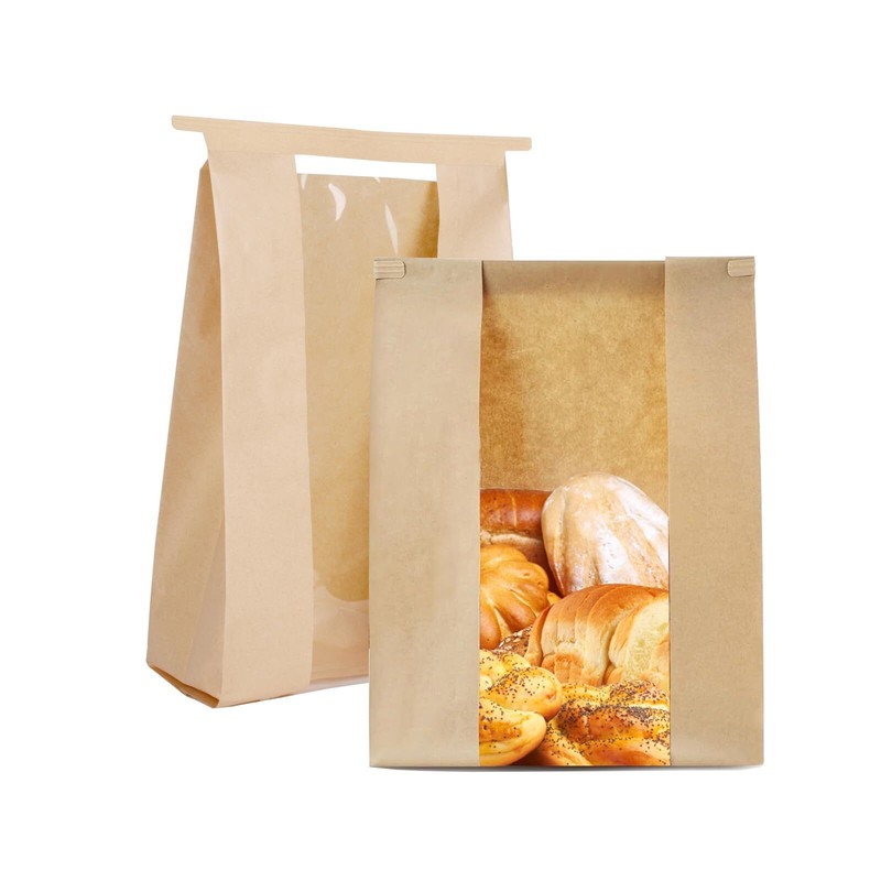 60 Pack Bread Bags for Homemade Bread Sourdough Bread Bags with Tin Strip Lar…